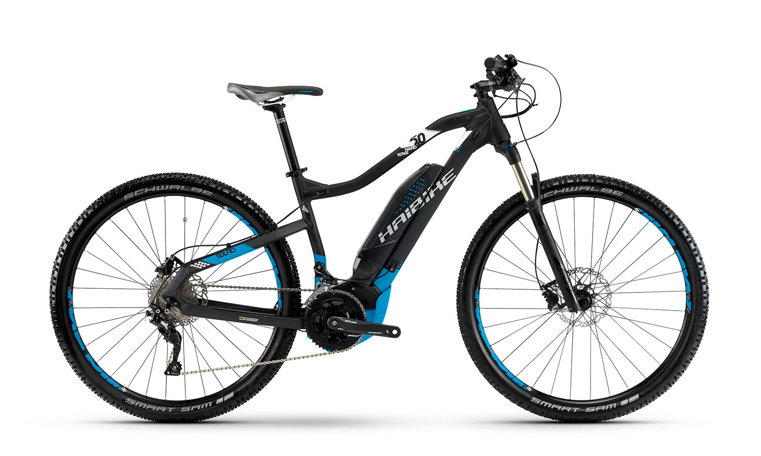 Фотографія Велосипед Haibike SDURO HardNine 5.0 29" (2018) 2018 Чорно-синій